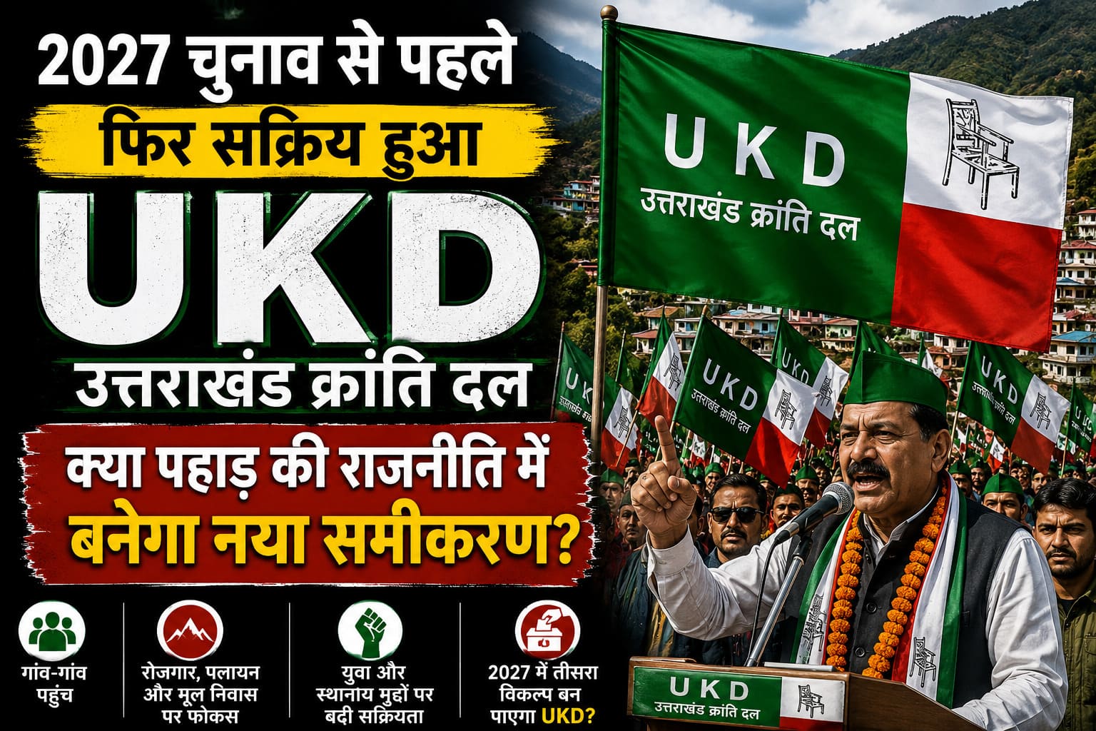2027 चुनाव से पहले फिर सक्रिय हुआ उक्रांद, क्या पहाड़ की राजनीति में बनेगा नया समीकरण?