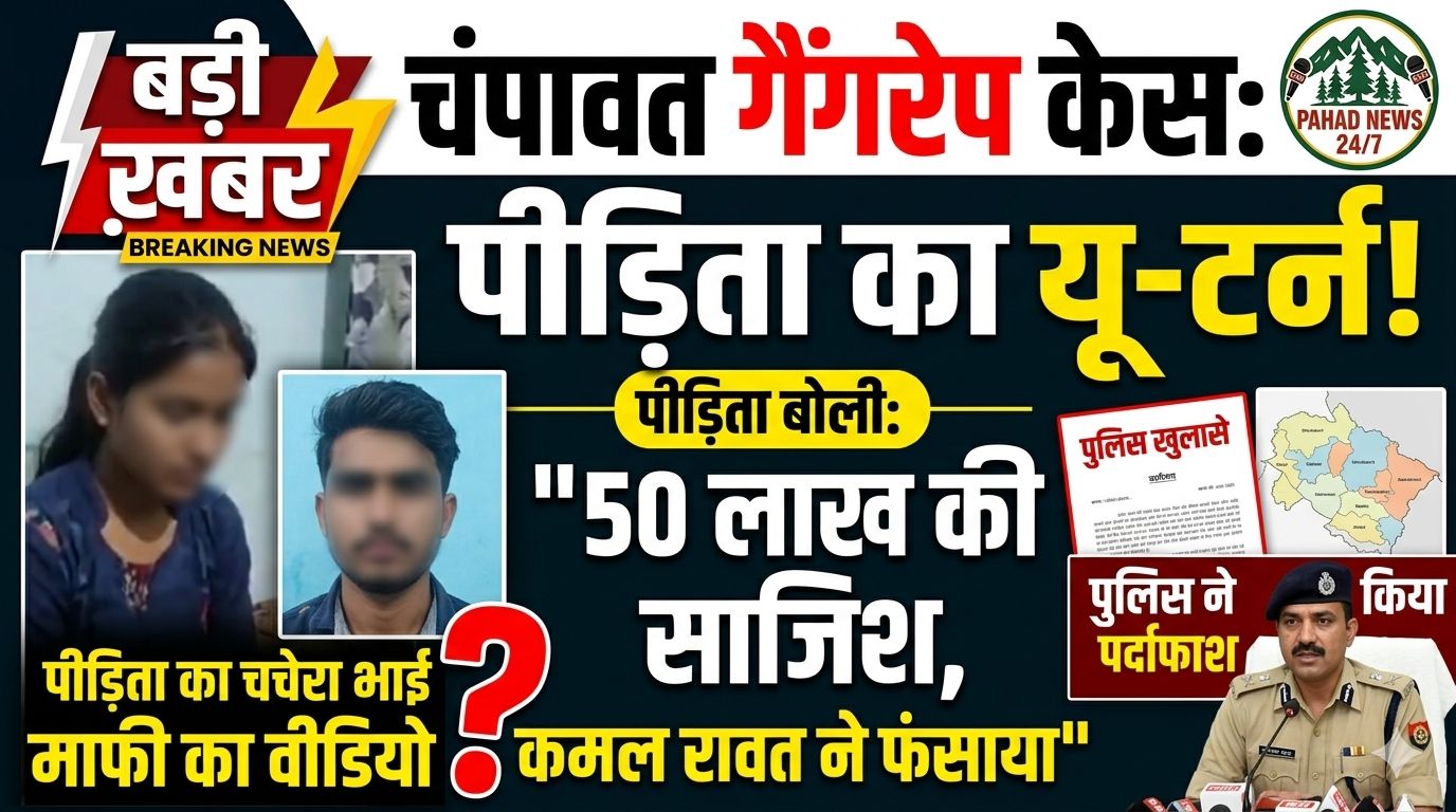 चंपावत कथित नाबालिग गैंगरेप केस में बड़ा खुलासा, ₹50 लाख के समझौते की कहानी भी निकली झूठी